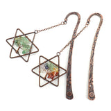 Rock Crystal Gravel Hexagram Tree of Life Bookmark