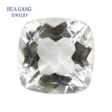 Natural Rock Crystal Quartz Cushion Gemstone 6-9mm Loose Stone for DIY Jewelry