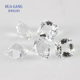 Natural Rock Crystal Quartz Cushion Gemstone 6-9mm Loose Stone for DIY Jewelry