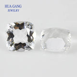 Natural Rock Crystal Quartz Cushion Gemstone 6-9mm Loose Stone for DIY Jewelry