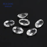 Rock Crystal Quartz Oval Shape 2x3-6x8mm Loose Stone Gemstone DIY Jewelry