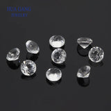 Rock Crystal Quartz Round Shape 1mm-6mm Natural Loose Stone Gemstone