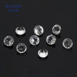 Rock Crystal Quartz Round Shape 1mm-6mm Natural Loose Stone Gemstone