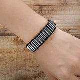 Rock Punk Leather Wrap Bracelet Couples Bestfriend Dropship