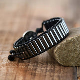 Rock Punk Leather Wrap Bracelet Couples Bestfriend Dropship