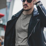 Rock Punk Shark Necklace for Men, Stainless Steel Collar Jewelry