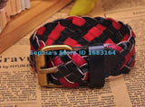 Red&Black Leather Hemp Friendship Cuff Bracelet Bangle Wristband Mens