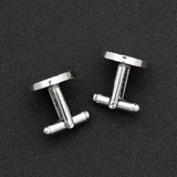 Helicoid Cufflinks Round Button For Men's Gift