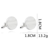 Helicoid Cufflinks Round Button For Men's Gift