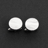 Helicoid Cufflinks Round Button For Men's Gift