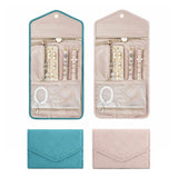 Roll Jewelry Case PU Leather Travel Organizer Storage Bag