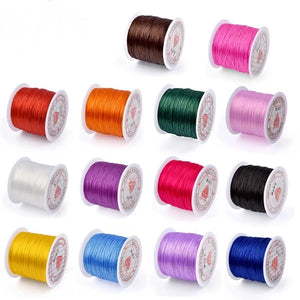 0.6mm Elastic Crystal Beading Cord for Bracelets DIY Jewelry Making