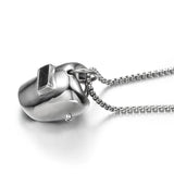 Welders Mask Pendant Necklace Stainless Steel Jewelry