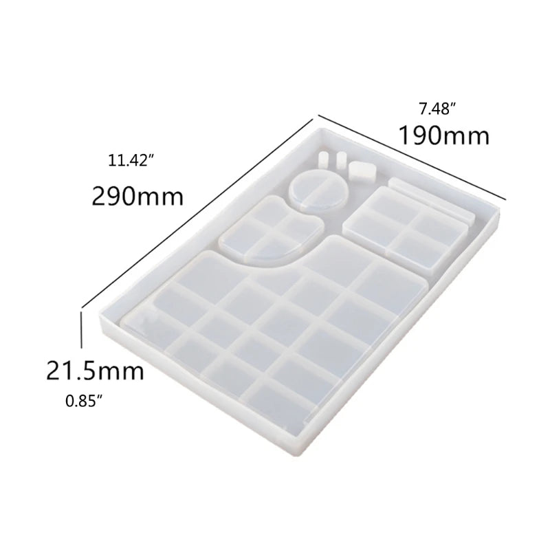 Epoxy Resin Rolling Cigarette Tray Silicone Mold DIY Crafts Home Decor