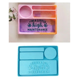 Resin Rolling Makeup Storage Tray Ashtray Combo Mold