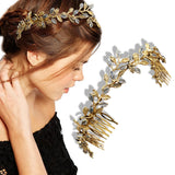 Roman Bride Butterfly Wreath Hair Clip Comb Crown