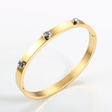 Roman Elements Crystal Bangles Bracelets Wedding Bangles