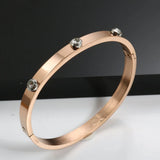 Roman Elements Crystal Bangles Bracelets Wedding Bangles