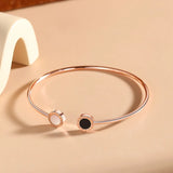 Roman Numbers S925 Sterling Silver Women Bangles INS Bracelet