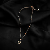 Roman Numeral Titanium Steel Round Necklace Woman Ins All-match Tide Tempe...