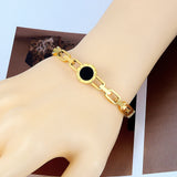 Roman Numerals Jewelry Buckle Link Bracelet Love Charm