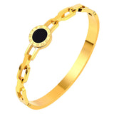 Roman Numerals Jewelry Buckle Link Bracelet Love Charm