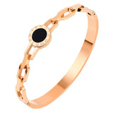 Roman Numerals Jewelry Buckle Link Bracelet Love Charm