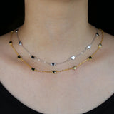 925 Silver Heart Charm Choker Necklace for Lover