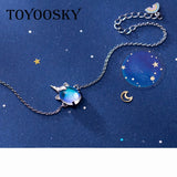 S925 Unicorn Rainbow Bracelet for Women Party Gift