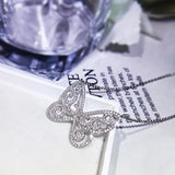 925 Silver Butterfly Choker Necklace Wedding Jewelry