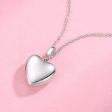 Romantic 925 Silver Forever Love Heart Dangle Charm Necklace Gift