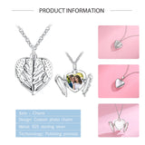 Romantic 925 Silver Forever Love Heart Dangle Charm Necklace Gift