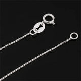Romantic 925 Sterling Silver Heart Necklace for Women