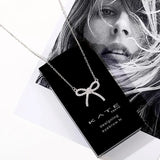 Romantic Butterfly 925 Silver Zircon Necklace for Women