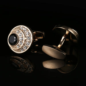Romantic Angel's Eye Crystal Metal Cufflinks Wedding Party French Shirt Accessor