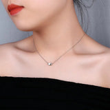 Romantic Bean Hearts Pendant Necklace 925 Sterling Silver