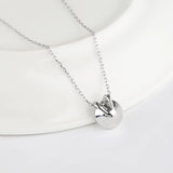 Bella V Pendant Necklace for Women Wedding Crystal