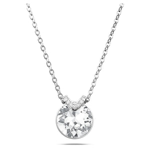 Bella V Pendant Necklace for Women Wedding Crystal
