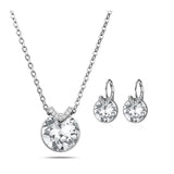 Bella V Pendant Necklace for Women Wedding Crystal