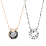 Bella V Pendant Necklace for Women Wedding Crystal