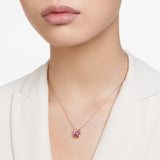 Bella V Pendant Necklace for Women Wedding Crystal