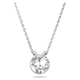 Bella V Pendant Necklace for Women Wedding Crystal