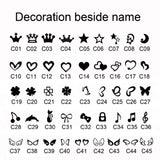 Romantic Box Chain Name Necklaces Cursive Nameplate Choker Jewelry