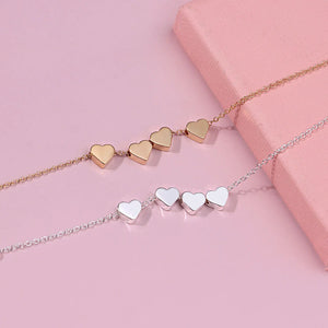 Heart Pendant Wedding Bracelet for Women