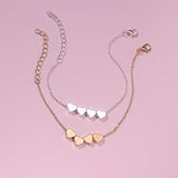 Heart Pendant Wedding Bracelet for Women