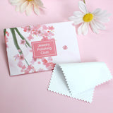 Romantic Cherry Shell Cloth Polishing 18K Golden Deer Fur Silver Cloth