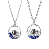 Romantic Photo Projection Necklace Couple Love Necklaces Pendant Choker