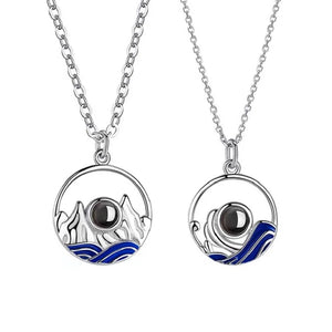 Romantic Photo Projection Necklace Couple Love Necklaces Pendant Choker