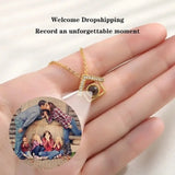 Personalized Mum Lover Picture Name Heart Necklace