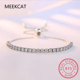925 Silver Moissanite Diamond Gemstone Bracelet